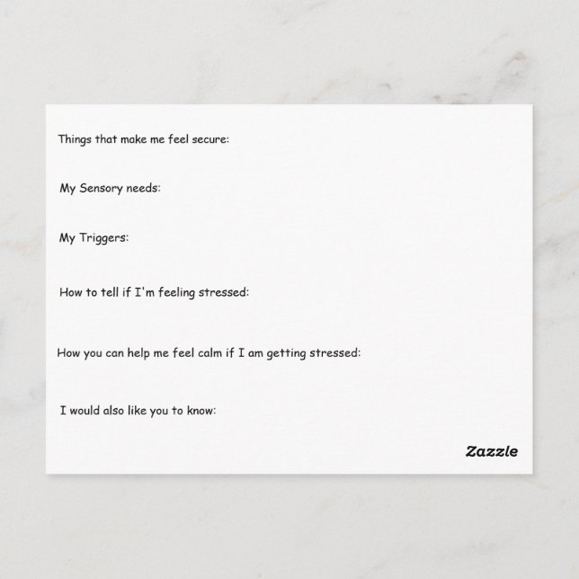 Caros Cartões de Professores (Verso)