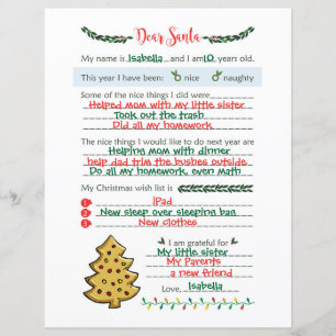 Caros Papais noeis Carta de Natal