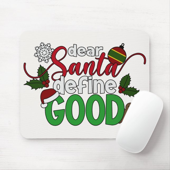 Caros Papais noeis definem um bom Natal | Mousepad (Com mouse)