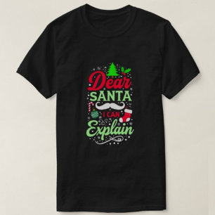 Caros Papais noeis Que Posso Explicar camisetas