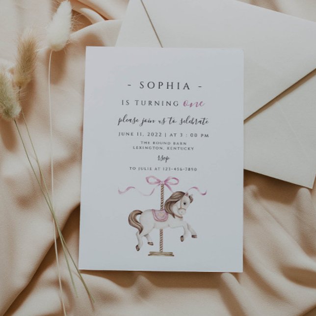 Carousel Birthday Convite (Criador carregado)