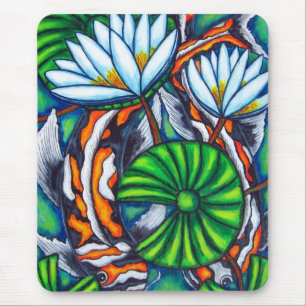 Carpa tímido Mousepad colorido