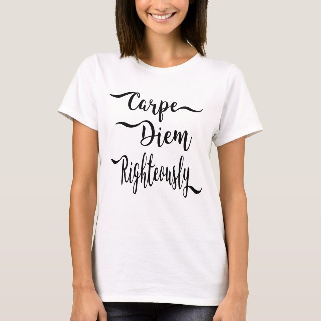 Carpe Diem - Camiseta Justa (Frente)