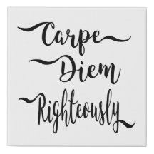 Carpe Diem Canvas com razão