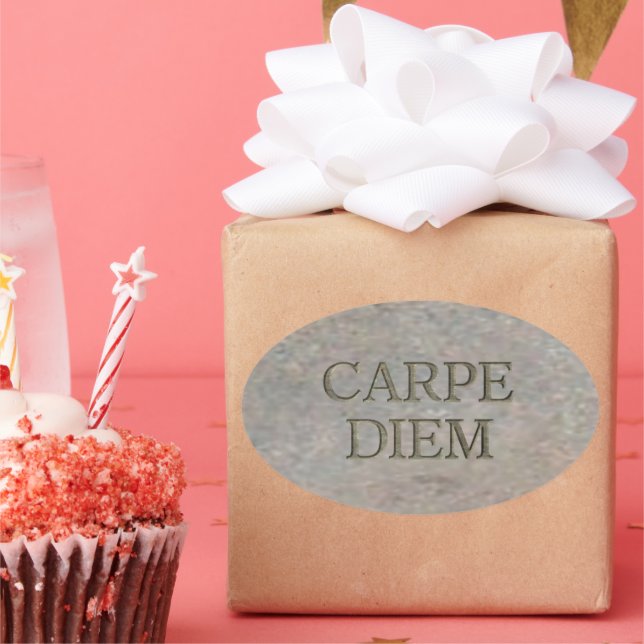 Carpe Diem Cartonagem grande adesivos ovais (Festa)