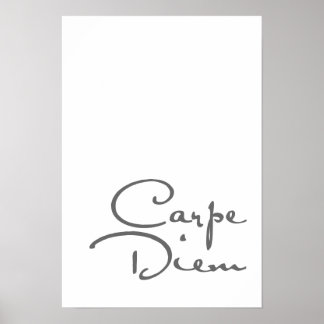 Carpe diem motivationa poster
