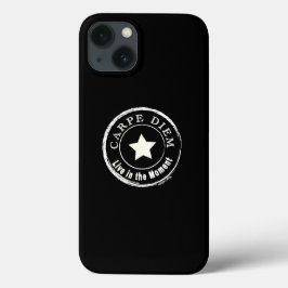 CARPE DIEM Preto capas de iphone Legal de gabinete
