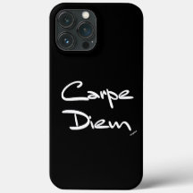CARPE DIEM Preto Tipografia Branca Legal capas de 