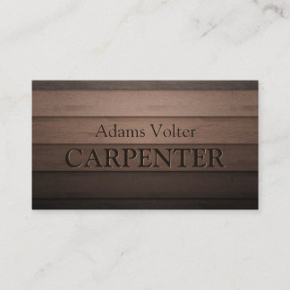 Carpenter Carpentry Woodwork Cartão de visita