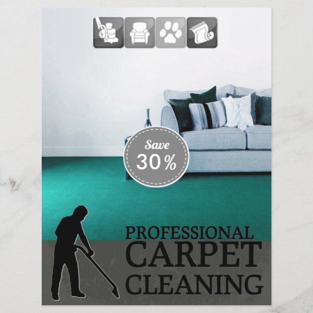 Carpet Cleaning Service Discount Offer Flyer (Frente)