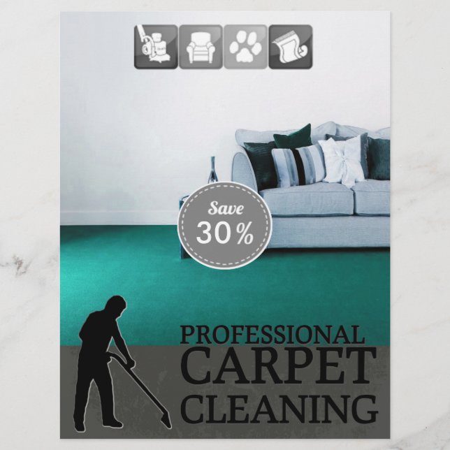 Carpet Cleaning Service Discount Offer Flyer (Frente)