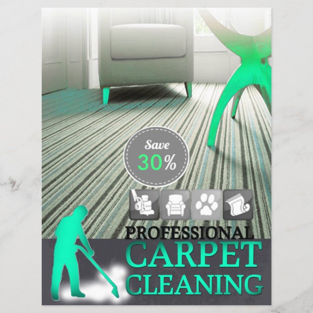 Carpet Cleaning Service Discount Offer Flyer (Frente)