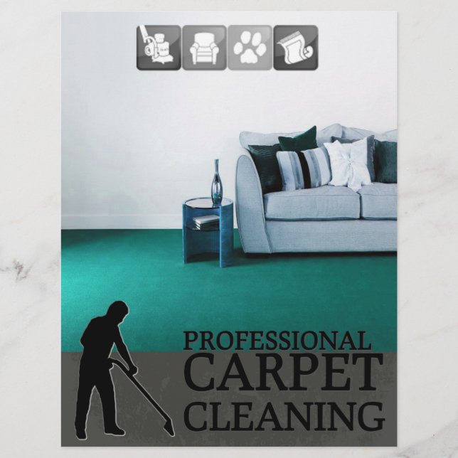 Carpet Cleaning Service Flyer (Frente)