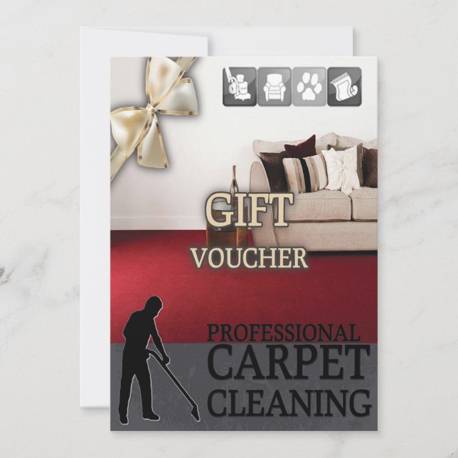 Carpet Cleaning Service Gift Voucher (Frente)