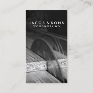 Carpinteiro de madeira Cartão de visita