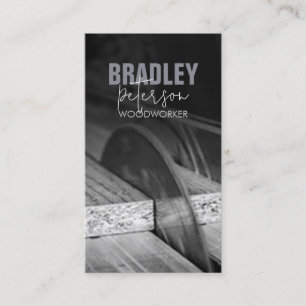 Carpinteiro de madeira Cartão de visita