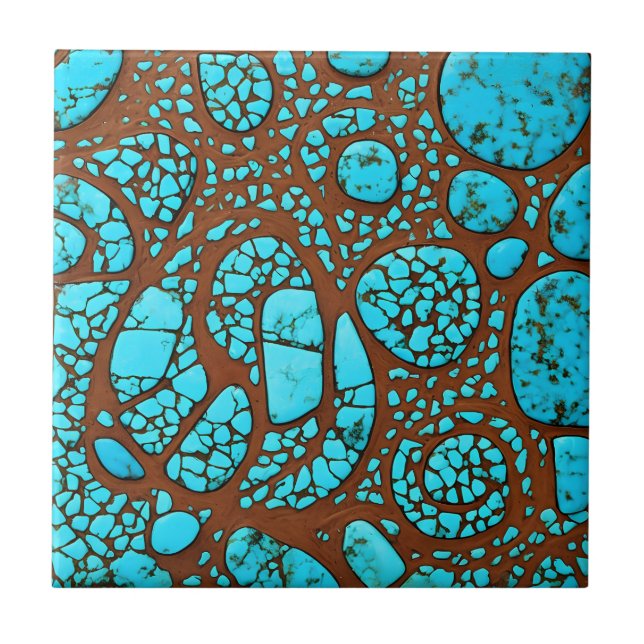 Carreaux avec motifs de turquoise (Frente)