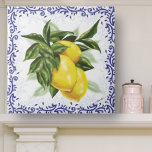 Carreaux en céramique avec des citrons<br><div class="desc">Carreaux en céramique avec des citrons azulejo cerâmico com limões,  decor de limão italiano,  azulejo cerâmico italiano,  azulejo de limões franceses de país,  azulejo cerâmico para empilhadores,  decoração de cozinha de limão, </div>