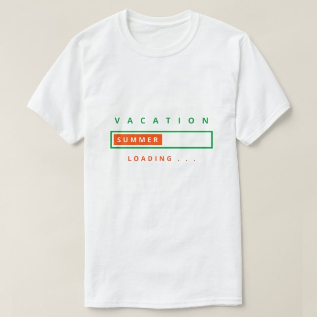 Carregamento engraçado de folga de camiseta - Text (Frente do Design)