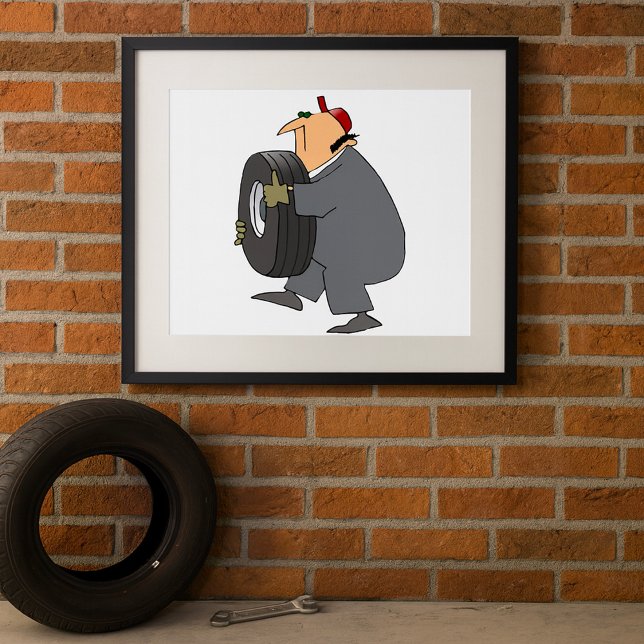 Carregando mecânico A Poster de pneu (Criador carregado)