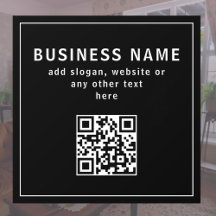 Carregar código QR ou logotipo | Preto Moderno