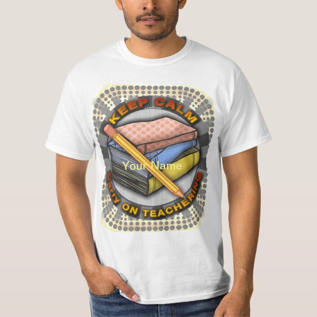 Carregar sobre a camiseta dos Livros de Ensino (Frente)