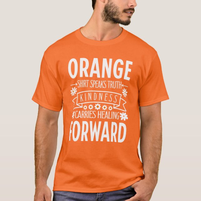 Carregares de bondade do dia da camisa laranja cic (Frente)