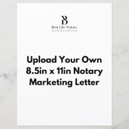 Carregue seu Modelo Marketing Vazio de Letra  Notá