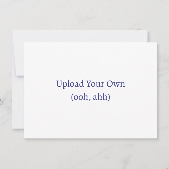 Carregue seu próprio convite personalizado ou cart (Frente)