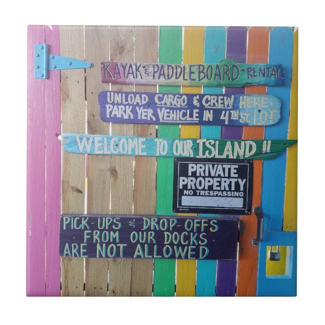 Carribean, sigla Colorida Welcome Island (Frente)