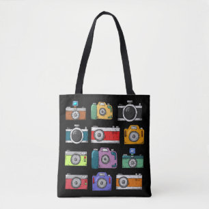 CARRINHA FOTOGRAFADA DE LADY CÂMERA TOTE BAG
