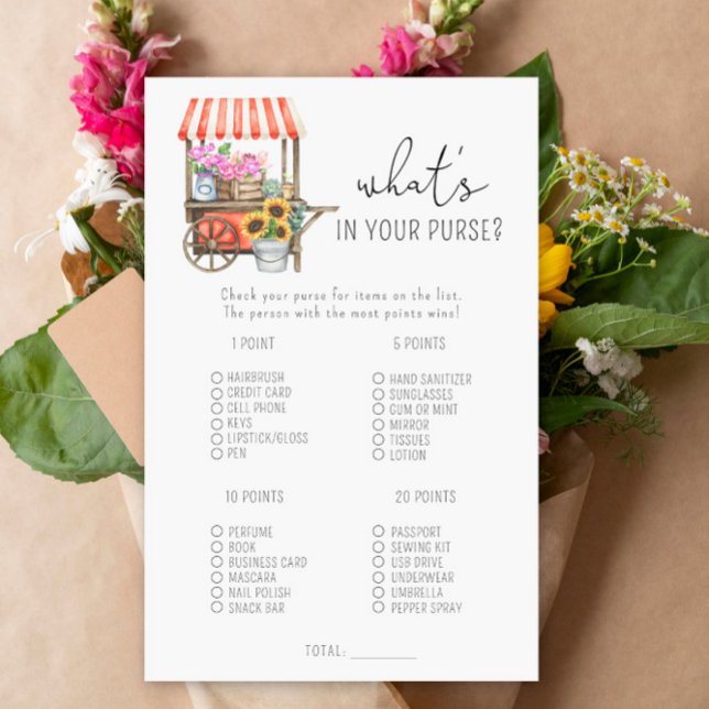 Carrinho de flores - O que há no seu jogo de bolsa (Criador carregado)