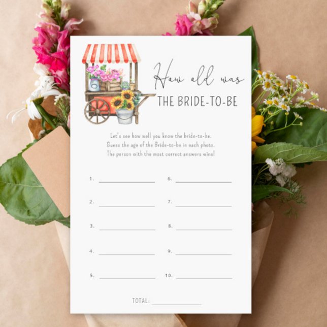 Carrinho de flores - Quantos anos tinha a noiva pa (Criador carregado)