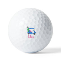 Carrinho de Golfe Azul de Pré-Disquete Personaliza