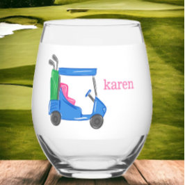 Carrinho de Golfe Azul de Pré-Disquete Personaliza