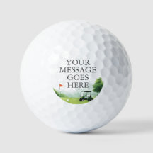 Carrinho de Golfe Clássico Mensagem Personalizada