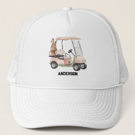 Carrinho de Golfe Elegante & Boné de Caminhoneiro