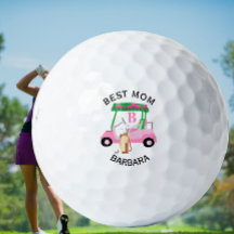 Carrinho de Golfe Único Melhor Nome do Monograma d