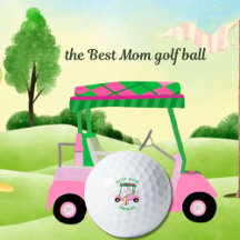 Carrinho de Golfe Único Melhor Nome do Monograma d