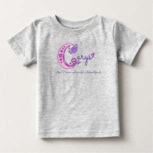 Carrinhos garotas Nome C significando camisa monog
