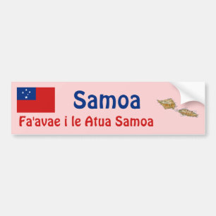 Carro Adesivo para para-choque com bandeira e mapa da Sa