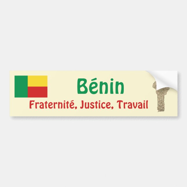 Carro Adesivo para para-choque com Bandeira e Mapa do Be (Frente)