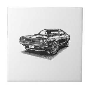 Carro Americano Clássico Musculoso Retro Vintage 6