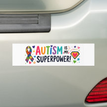 Autismo É Meu Superpoder Adesivo Colorido Para Car