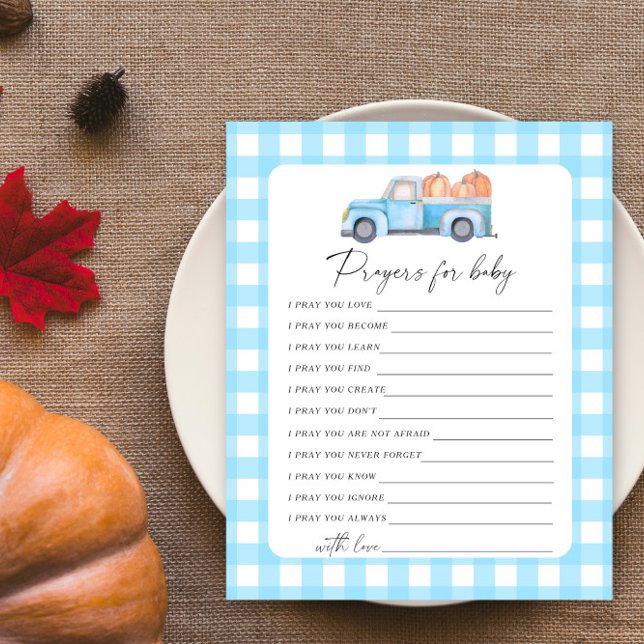Carro azul de abóbora - orações para o jogo do beb (Criador carregado)