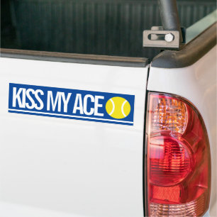 Carro Beija meu adesivo engraçado para o para-choques d