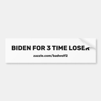 Carro Biden para o adesivo do para-choques perdedor 3 ve