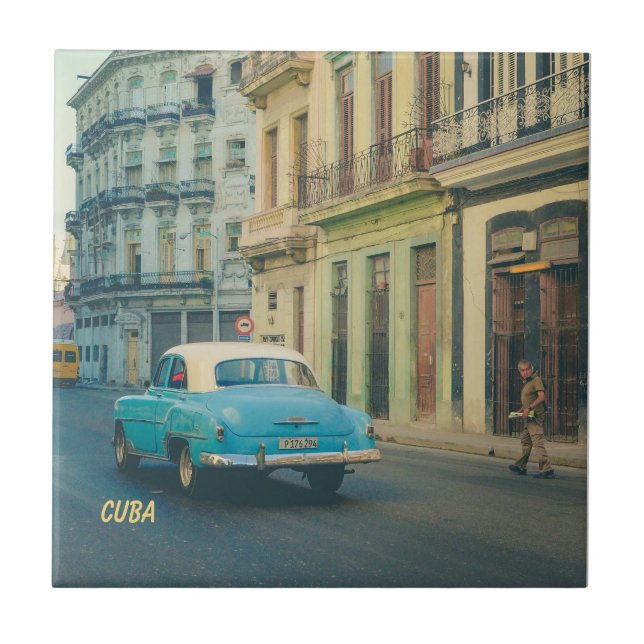 Carro Clássico Antigo Havana Cuba Fotografia de Ru (Frente)