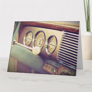 Carro Clássico de "Ignição" - Grande Cartão