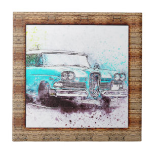 Carro De Abstrato De Efeito Da Madeira